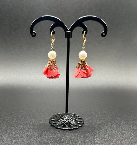 Flower Pearl Earrings